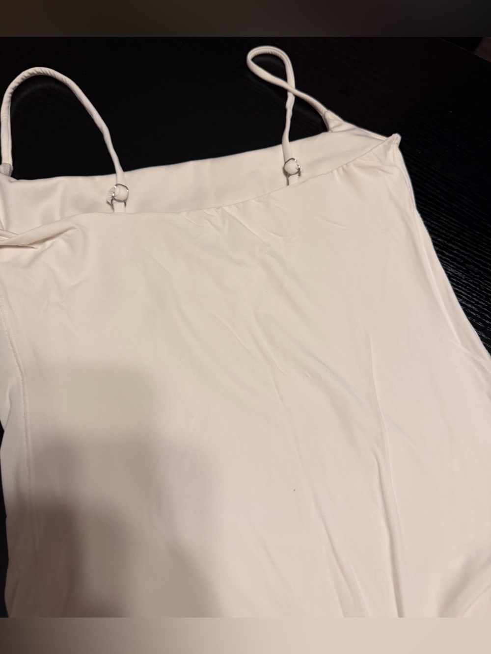 Women's White Scoop Neck Bodysuit - Classic Stretch - Picture 5 of 6